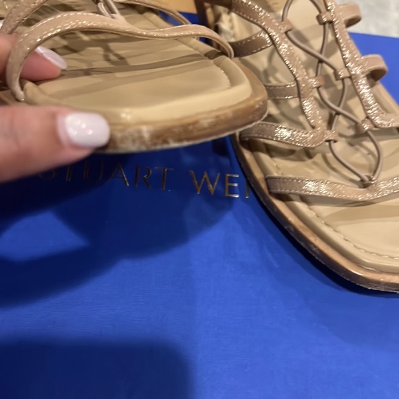 Stuart Weitzman Kora lace-up sandals sz 9.5 - Picture 5 of 6